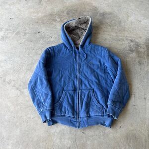 Ripcurl Quilted zip up hoodie fur lined Mens size M Medium